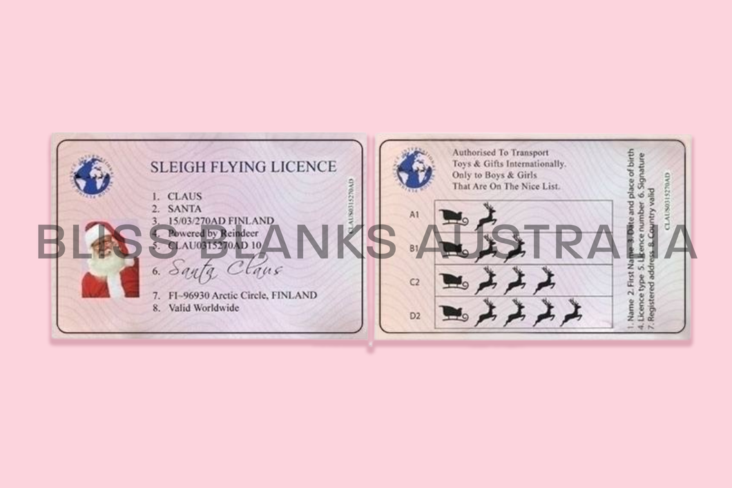 Santa’s Sleigh Flying Licence