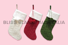 Load image into Gallery viewer, Knitted Christmas Stocking - Red
