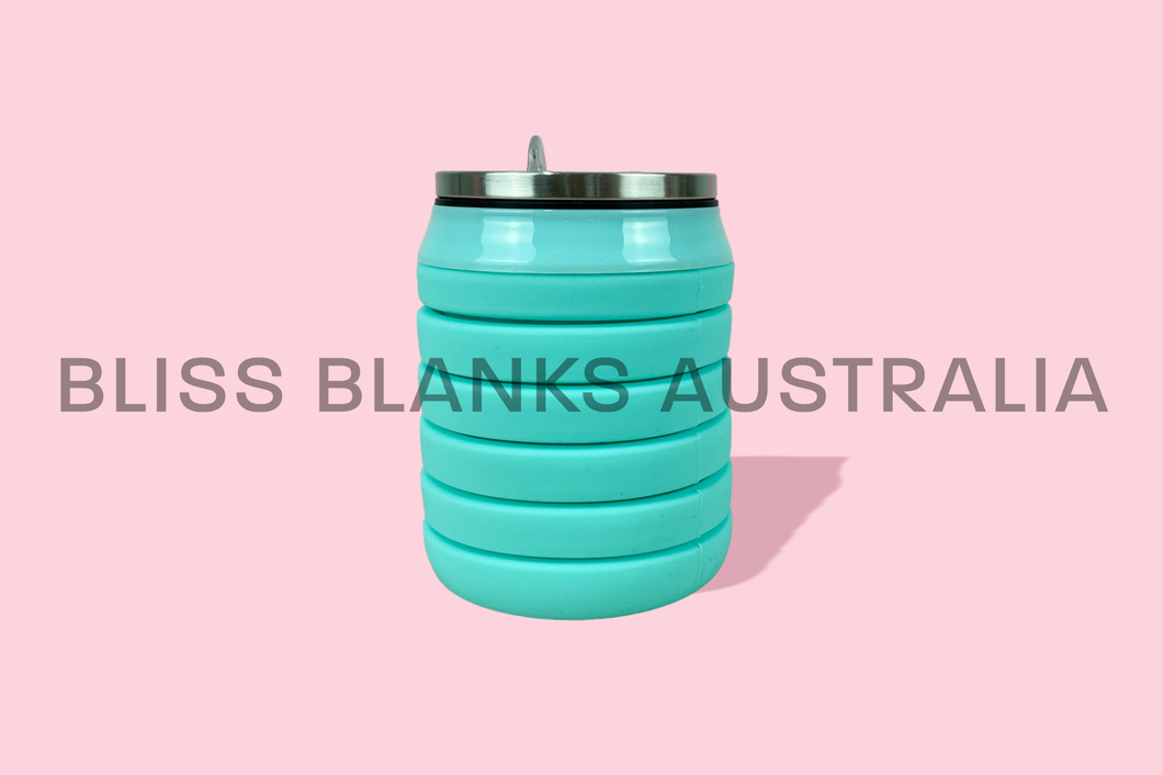 Silicone Collapsable Bottle - Teal