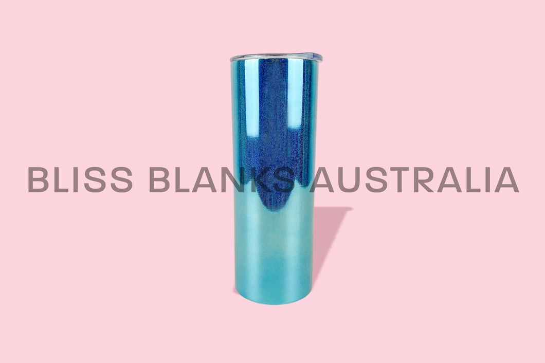 20oz Sublimation Mirror Tumbler - Blue