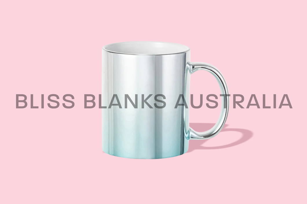 Sublimation Metallic Ceramic Mug - Blue
