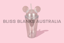 Load image into Gallery viewer, 16oz Clear Acrylic snow globe- Diamond cut Mouse lid
