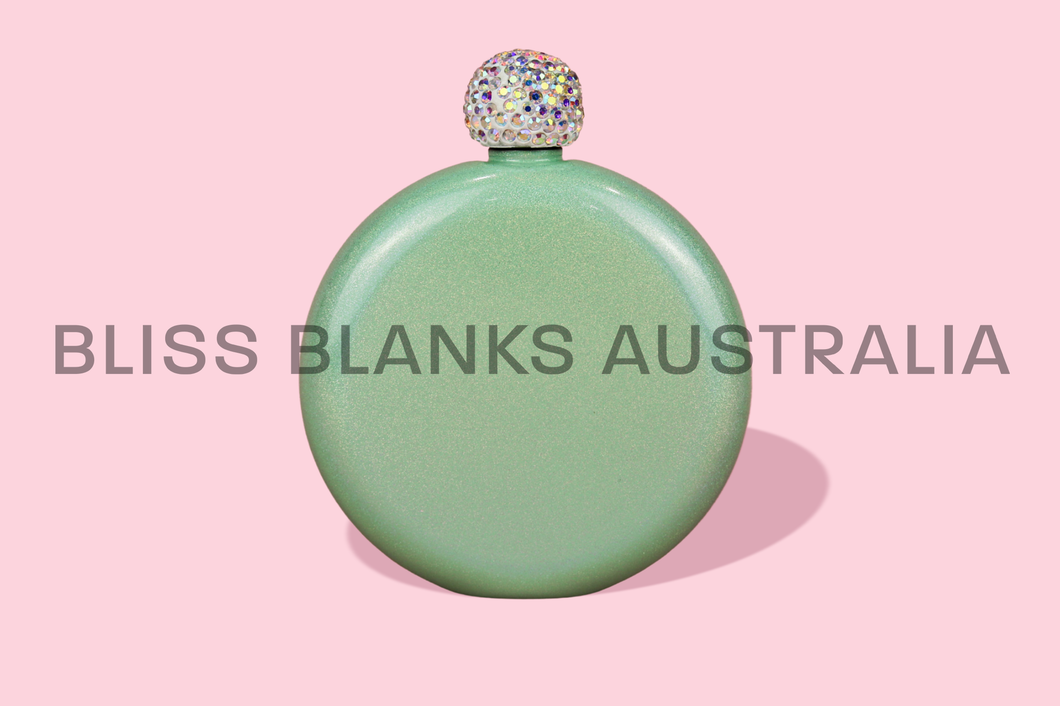 5oz Shimmer Glam flasks - Green
