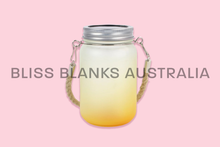 Load image into Gallery viewer, Frosted Sublimation Mason Jar - Lemon Yellow
